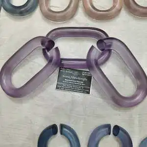 The Customization resin Chain links big size and clear colors multi colors resin big links available