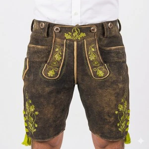 OEM Customizable Bavarian Oktoberfest Lederhosen High Quality Men and Women's Costumes 2026 , Hirschlederhosen , wildbockleder