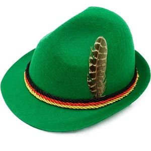 2023 Custom Bavarian Fedora Hat for German Beer Fest Festival Party Custom Oktoberfest Hat Hood Promotional Party Supplies