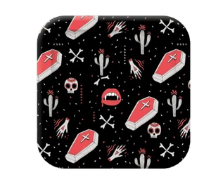 Halloween Square Plate Party Set custom design for Graduation