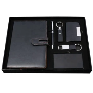 Gift Set Luxury Corporate Gifts Pen Notebook Card Case Wireless Power Bank Keychains Personalised Business Men Set Gift