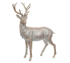 odm New Arrival Bronze Sculpted Reindeer Aluminium Handicraft Customised Modern Home Accent Decoration for Handmade Tabletop