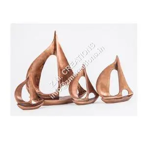 Ship Sculpture Aluminum Modern Eco-Friendly Festival New Year Gift Home Decor Items New Product Hot Selling Good Quality New