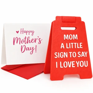 I Love You Gift for Mom Mothers Day Gifts for Mom From Daughter Unique Mothers Day Sign with Greeting Card Heartwarming Gifts