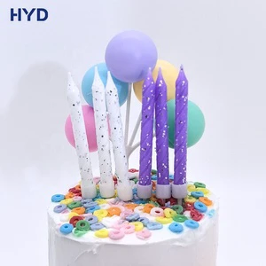 2026 Colorful Spiral Birthday Cake Toppers Mini Stick Shaped Eco-Friendly Glitter Handmade Graduation Easter New Year Party