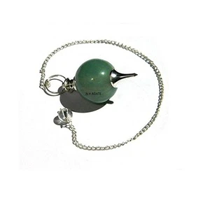 Green Aventurine Ball Shaped Dowsing Reiki Healing Pendulum Buy Online From N H AGATE Decorative Showpiece Pendulums
