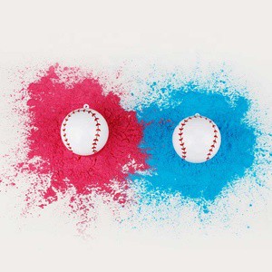 Gender Reveal Baby Shower Costume Supplies Decoration Games Products Baby Party Boy or Girl Smoke Gender Reveal Baseball