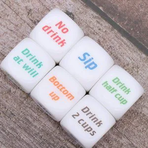 Drinking Dice Adult Drinking Party Dice Bar Club Supplies Christmas Wedding Birthday Graduate Game Accessories Interactive Games