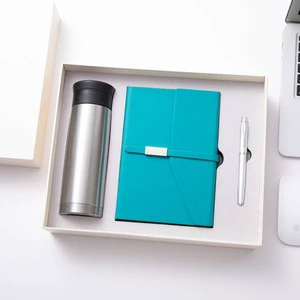 Wholesale Custom New Idea Marketing Gift Items Water Bottle Pen Office Gifts Business Gift Sets for Men