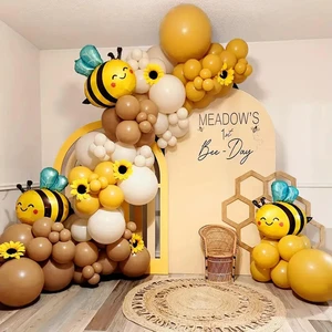 Party Air Bubble Event Birthday Party Decoration Wedding Standard Kids Black Gold Silver Balloon Arch Kit Sets