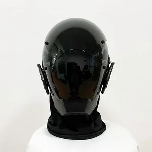 2024 Hot Sale New Product Cyberpunk Mask LED Phantom Samurai Halloween Lighting Helmet Mask