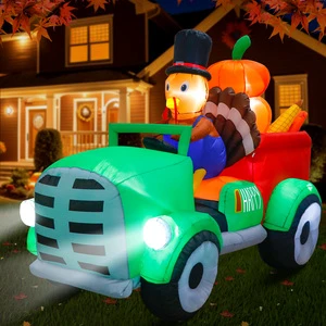 Ourwarm Outdoor 3.5FT Inflatable Thanksgiving Turkey for Party Decoration Christmas Decorations