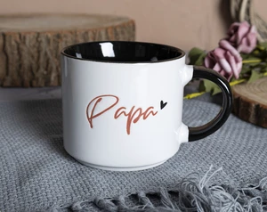 Best Gift for Dad on Father's Day Home Use Stackable Ceramic Beer Cereal Soup Mug
