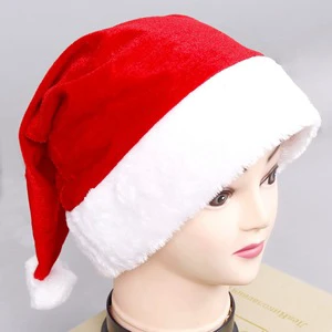 Adults and Children Velvet Santa Claus Hat Wholesale Christmas Decoration Supplies for Holiday Parties
