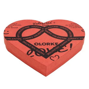 Custom Luxury Valentine's Day Heart Jewelry Gift Packaging Box