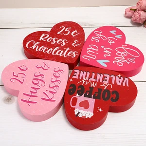 New DIY Valentine's Day Gift Love Decoration Wood Crafts Used for Home and Wedding Decoration