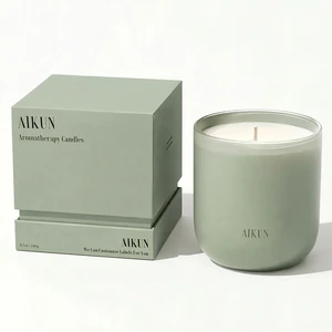AIKUN OEM ODM Glass Jar Scented Candle With Custom Gift Box For Large Buyer Gift Box Orders Factory Direct Seasonal Wholesale