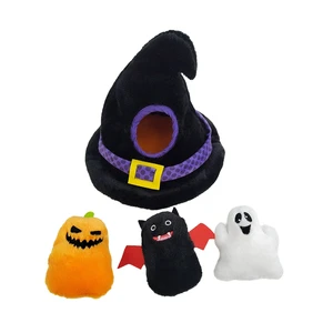Factory Sales Halloween Pumpkin Toys Cat Teaser Stick Creativity Candy Toy Chew Ghost Toys High Quality
