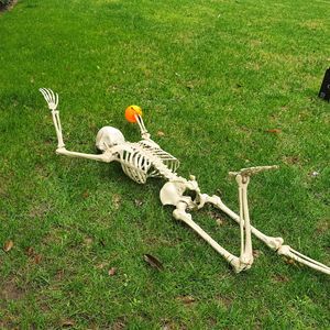 Hot Sale 165CM Standing Human Halloween Skeleton Festival Decoration Haunted House Props For Halloween Holiday Party Supplies