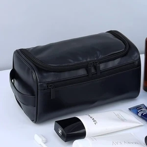 Wholesale Multi Functional Waterproof Grooming Kit Leather Travel Toiletry Bag For Men Toiletry Bag For Men Cosmetic Bag