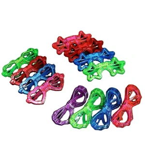 HAPU LED Glow Glasses 7 Shape Glow in the Dark Party Supplies Favorite Kids Adult Light up Toy Glasses Birthday Christmas Props