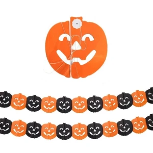 Pumpkin Hanging Decor Halloween Festive Items Decoration Party Favors Supplies Halloween Decor with String Lights Backdrop Kits