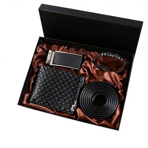 Cross-border Men's Business Dad Set Belt Wallet Sunglasses Bracelet Personalized Valentine's Day Father's Day Gift Model M2952