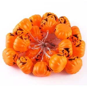Halloween Hot Sale LED Pumpkin Blow Plastic Jack-o '-Lantern String Halloween Decorate Haunted House Decorative Lights for Party