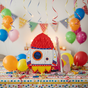 Rocket Paper Children's Disposable Eco-Friendly Party Decoration Sets for Kids Birthday 5-7 Years