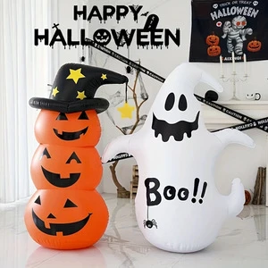 Cross-Border Halloween Inflatable Pumpkin Ghost Fantasy Party Tumbler Eco-Friendly PVC Decorative Toy Props Ages 7-14
