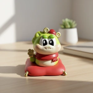 Customized 3D Cartoon Resin Figures for New Year Home Decoration