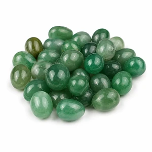 Natural Green Aventurine Mini Eggs 15*20mm Easter Basket Fillers Kids Gifts Wholesale