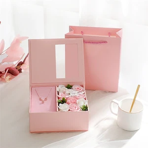 Mother's Day Creative Gift Birthday Gift Valentine's Day Rose Flower Bouquet Gift Boxes for Flowers