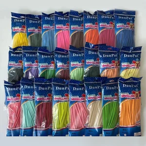 Dunpai Magic Balloons Matte Pearlescent Macaron Metallic Clown Braid Thickened Long Balloon Wholesale Christmas Halloween Easter