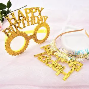 Happy Birthday Eye Glasses for Adults Teens Head Wear Birthday Party Supplies Bday Costume Accessories