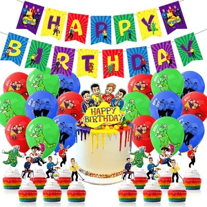 The Band Birthday Party Supplies the Band Party Decorations for Adult Included Happy Birthday Banner Balloon DIY Cupake Topper