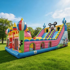 Commercial Huge Inflatable Bouncer Castle Mickey Mouse Bounce House Cheap Inflatable Bouncy Jumper Amusement Equipment For Kids
