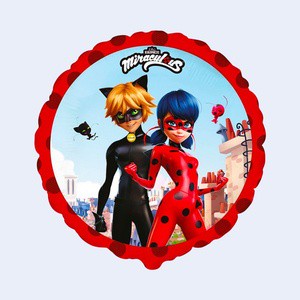 For Ladybug Metallic Foil Balloon 45Cm Party Decor 2 Pcs Bag for Kids