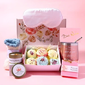 Best Selling Products 2023 Holiday Valentines Day Gift Basket Set Self Care Luxury Women Bath Spa Gift Set Birthday Gift
