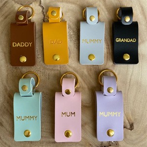 Custom PU Leather Mummy Photo Case Personalized Photo Keyring Mother's Day Gift For Her Photo Keychain Birthday Christmas Gifts