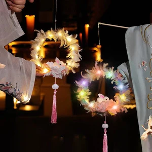 Popular Snake Year New Year's Eve Market Stall Children's New Year's Glowing Toy Finished Product Portable Ancient-style Lantern