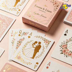 Custom Design Printed Wanted Poster Personalized Adult Poker Game Sized 300Gsm Paper Playing Cards With Box For Wedding