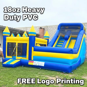 Commercial Grade Inflatable Bouncer With Slide - Heavy Duty PVC Jumping Castle For Party Rental & Events