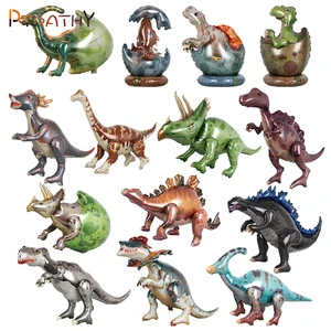 Large 4D Metallic Dinosaur Balloon Cute Self-Supporting Birthday Party Decoration for Children's Graduation Decor