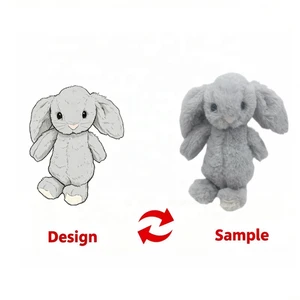 Cute and Soft Plush Rabbit Doll Easter Long-eared Rabbit Birthday Gift Custom Plush Toy