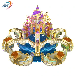 Fairground Attraction Rotary Equipment Other Amusement Park Product Carnival Venice Boat Rides for Sale