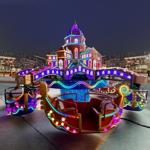 Amusement Park Kids Rides Carnival Venice Spaceship Game 24 Seats Rotating Venice Boat Ride for Sale