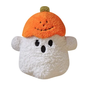 Cross-border New Arrival Halloween Pumpkin Ghost Plush Pillow-Polyester Material PP Cotton Filling 14+ Years Venue Decoration
