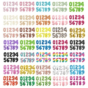 New Design 3d Standing Helium Foil Number Balloon Cute Air Balloon for Party Kids Adult