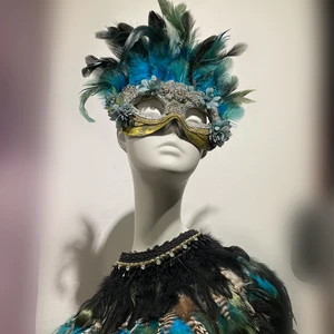 Birthday Show Venice Shine Halloween Masquerade Party Female COS Feather Mask
